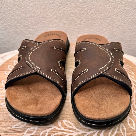 Men’s sz 10M Dockers Sunland DRK Brown sandals,slides,mules;dad look,Y2K, - Picture 2 of 5